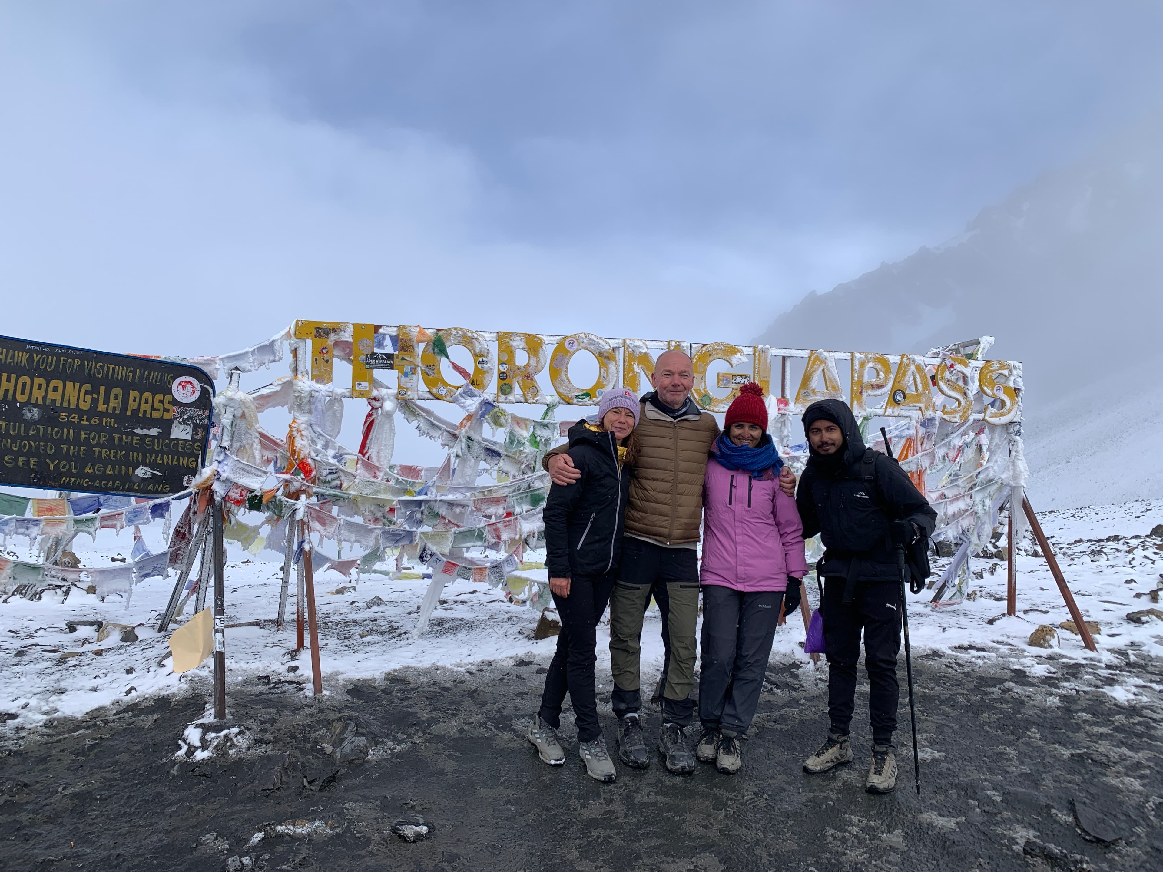 Group Hug at Thorong La Pass