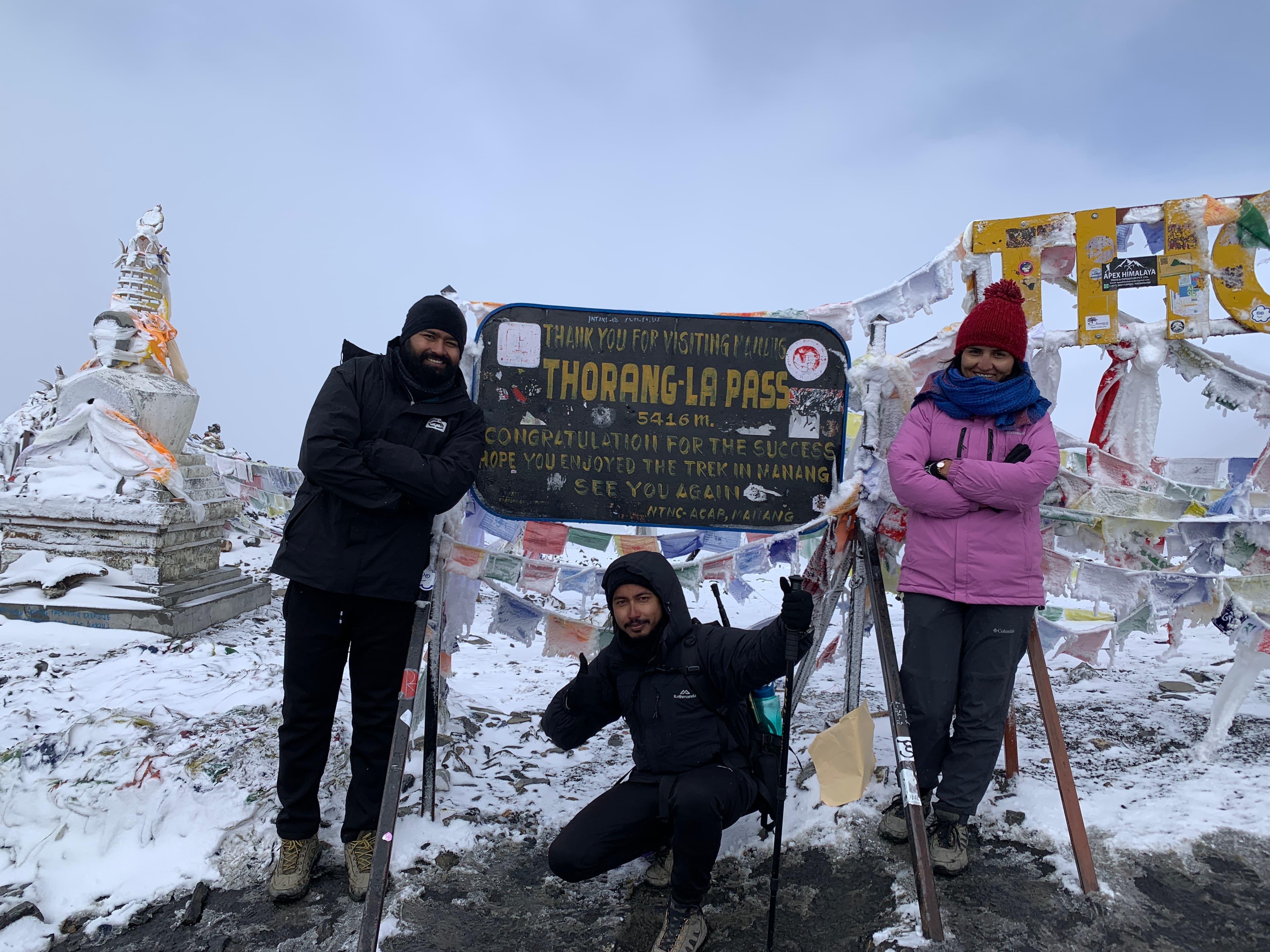 Posing together at high point