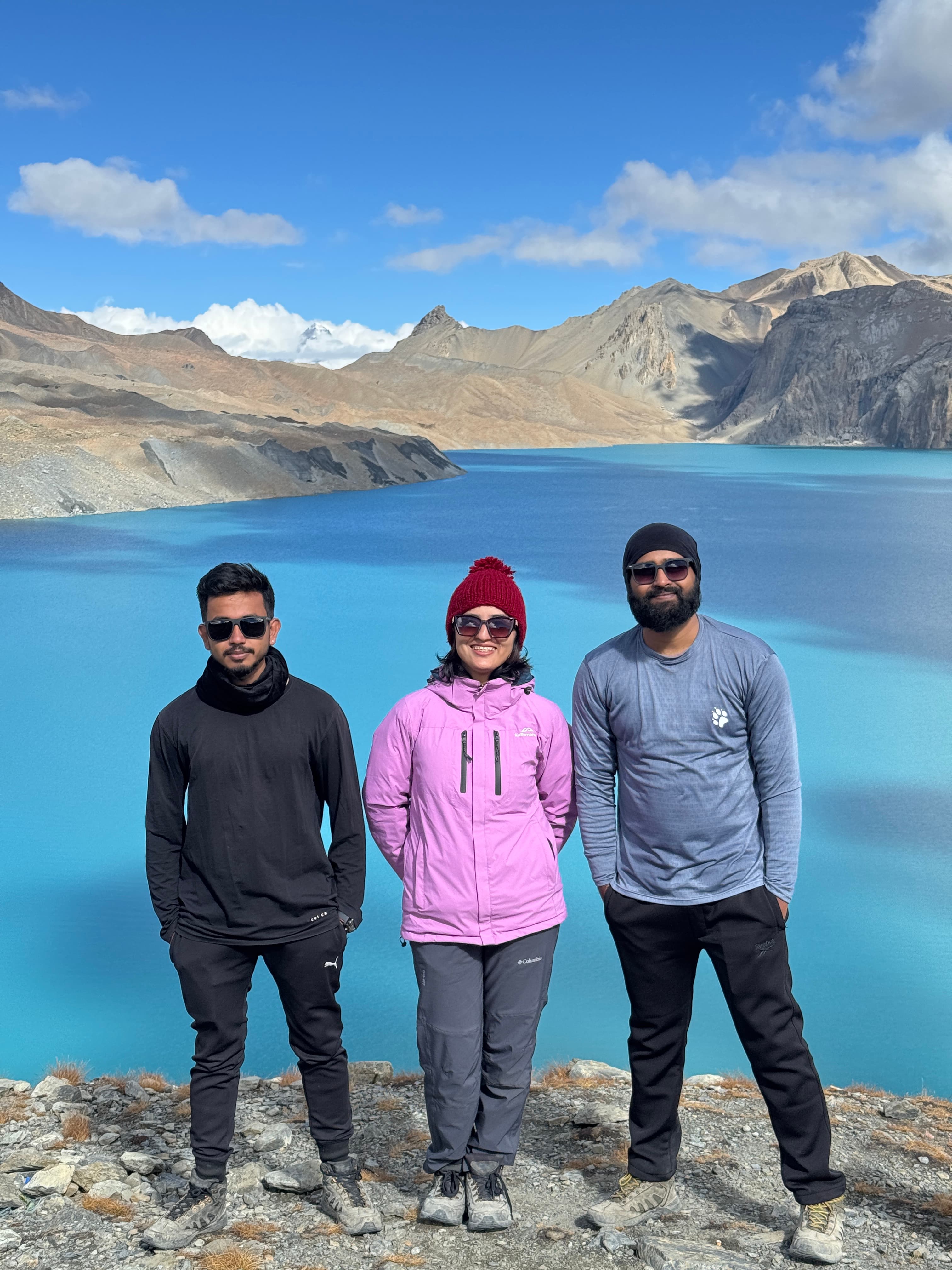 Group by Tilicho lake