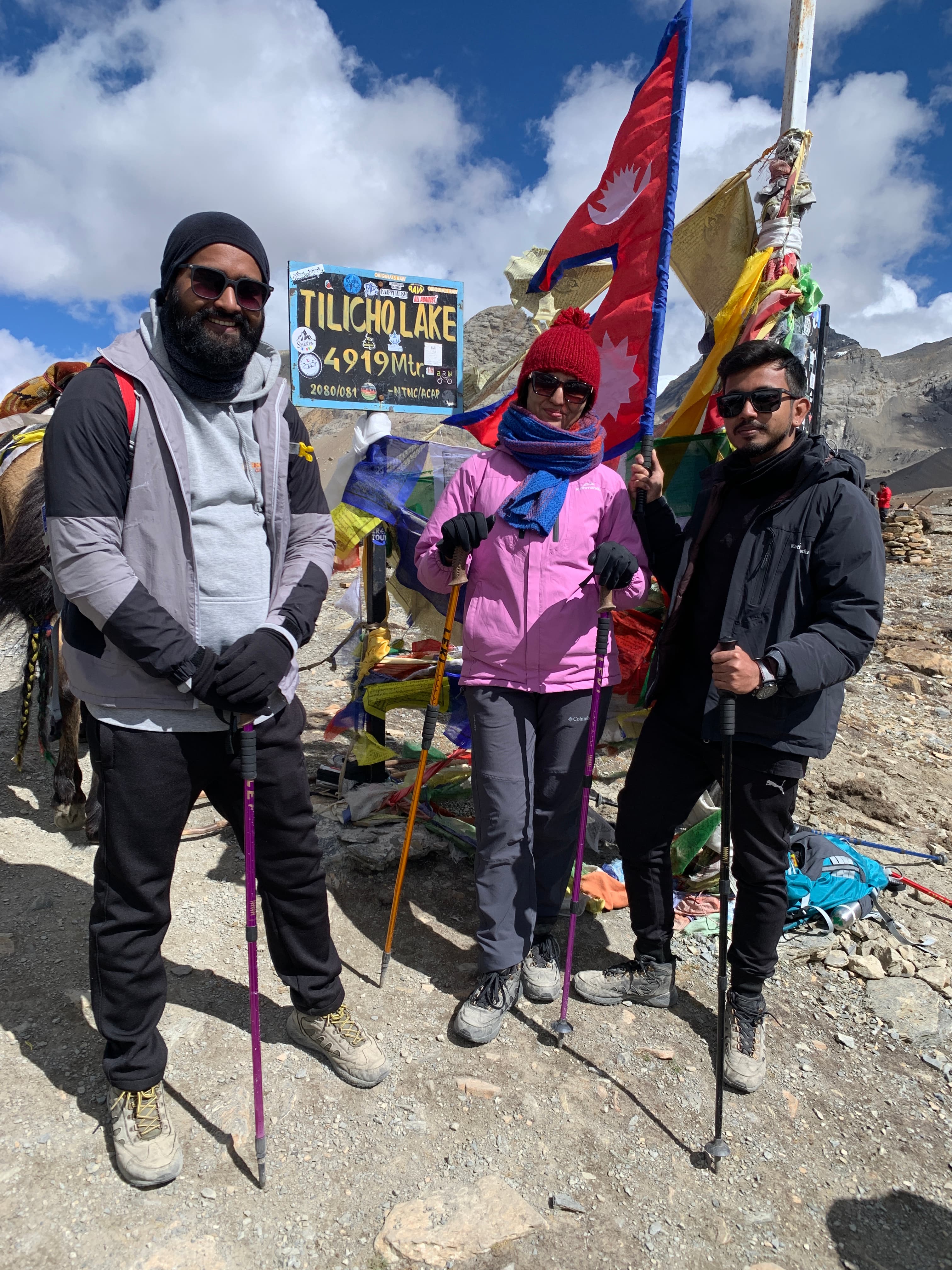 Group Photo at Tilicho Lake