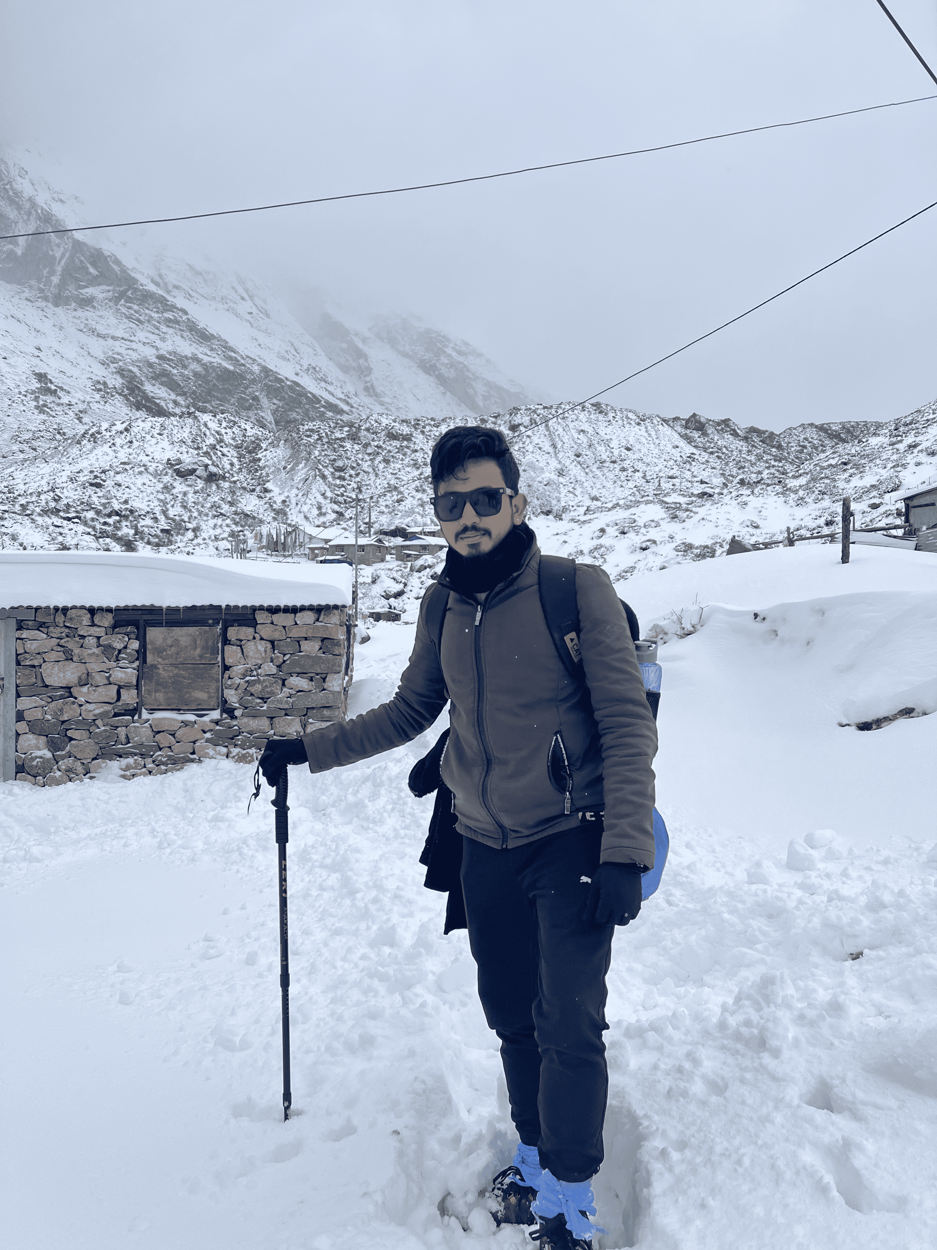 Winter trek in Langtang village