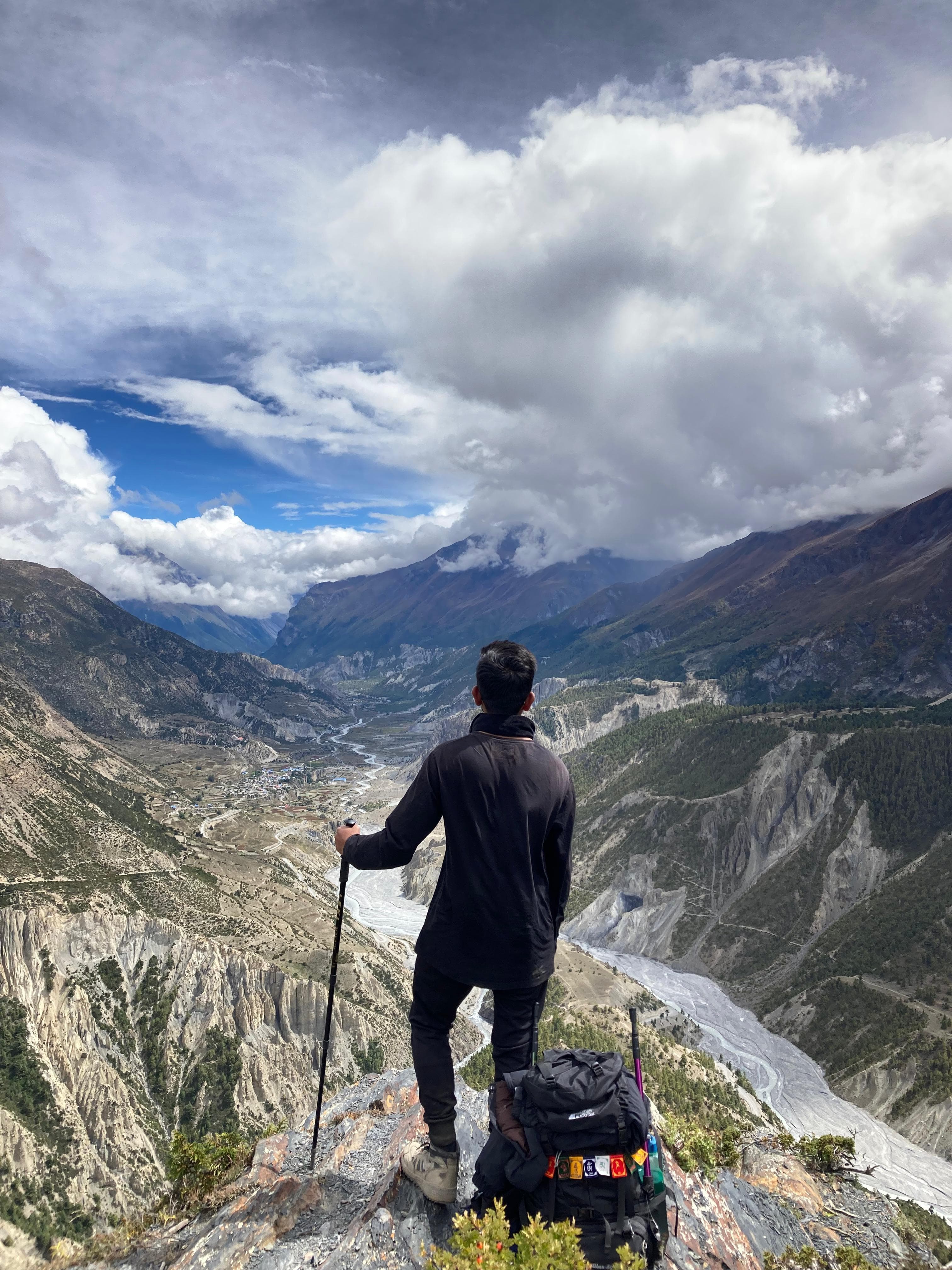 Me with mountains in background